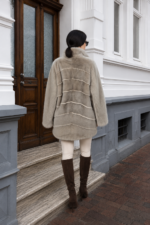 LIGHT GREY MINK FUR JACKET - Image 2