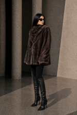 SILVER MINK FUR JACKET