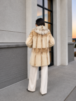 CREAM MINK AND LYNX FUR JACKET - Image 2