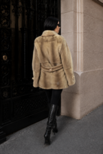 BEIGE MINK FUR JACKET - Image 2