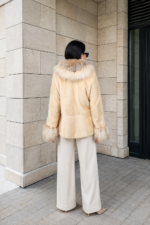 CREAM MINK AND FOX FUR JACKET - Image 2