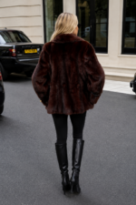 BORDEAUX MINK FUR JACKET - Image 2