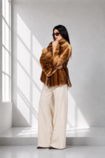 Brown Mink Fur Jacket