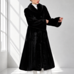 FULL LENGTH BROWN MINK FUR JACKET
