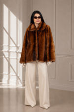 CINNAMON MINK FUR JACKET