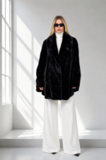 BLACK MINK FUR JACKET