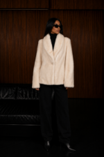 CREAM MINK FUR JACKET