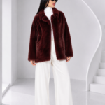 BORDEAUX MINK FUR JACKET