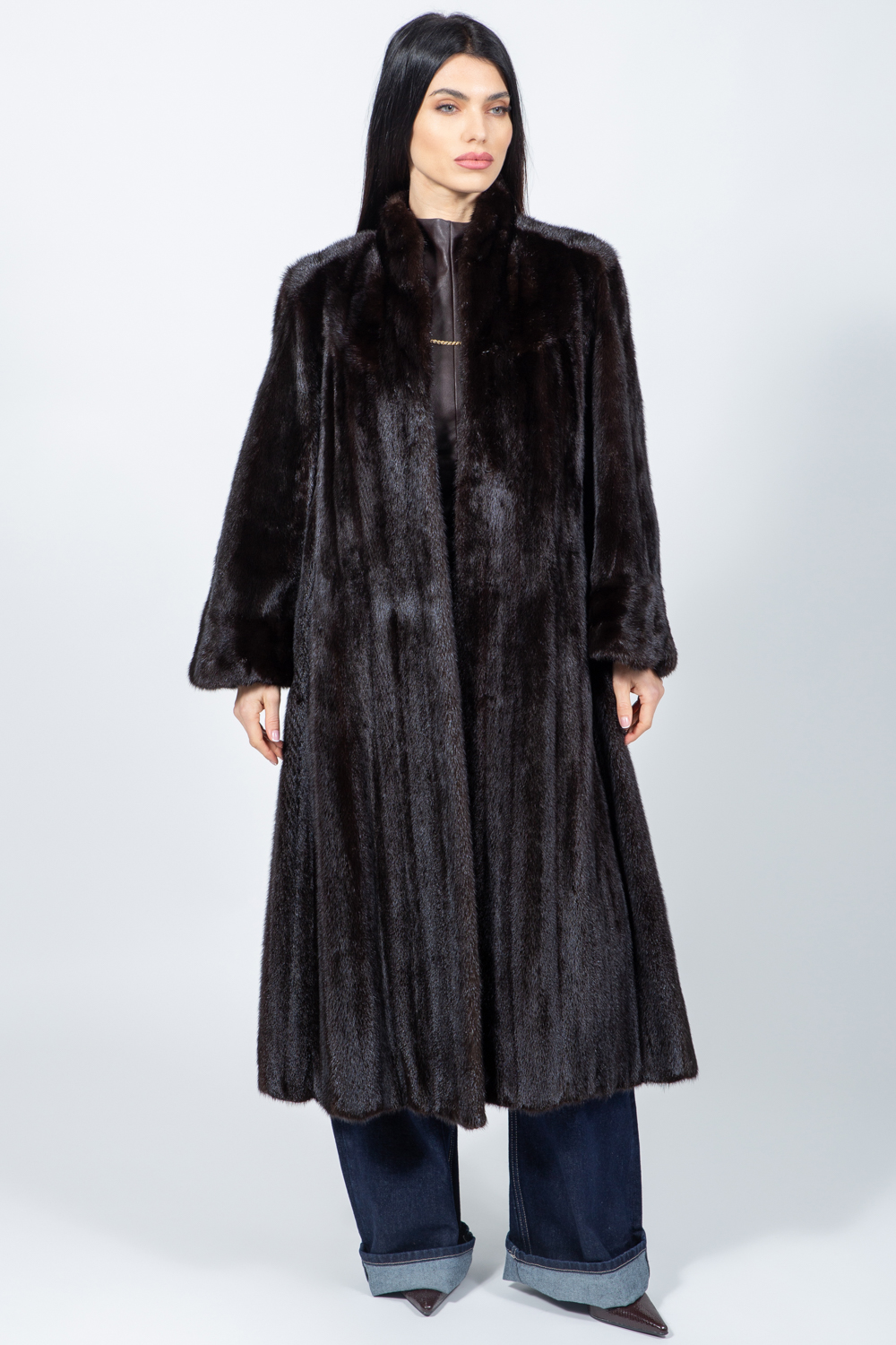 Posh-14 ΚΑΦΕ ΠΑΛΤΟ ΑΠΟ ΓΟΥΝΑ ΜΙΝΚ ΜΕ ΠΛΗΡΕΣ ΜΗΚΟΣ (Copy) (Copy) (Copy) (Copy) (Copy) - Image 1