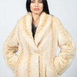 CREAM MINK FUR JACKET