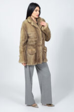 BEIGE MINK FUR JACKET - Image 3