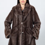 SILVER MINK FUR JACKET