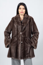 SILVER MINK FUR JACKET