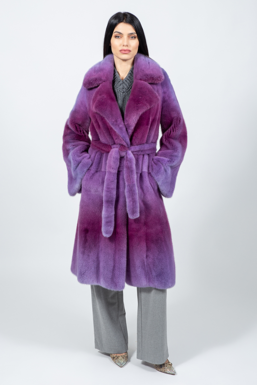 Posh-207 ΒΙΖΟΝ ΜΑΚΡΥ ΣΕ ΜΩΒ ΧΡΩΜΑ ΜΕ ΖΩΝΗ - Image 1