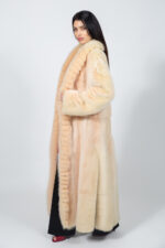 ΜΑΚΡΥ ΚΡΕΜ ΠΑΛΤΟ ΜΕ ΓΟΥΝΑ ΒΙΖΟΝ - Image 3