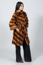 ΜΑΚΡΥ ΚΑΦΕ ΠΑΛΤΟ ΒΙΖΟΝ ΜΕ ΖΩΝΗ - Image 3