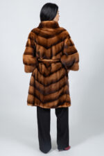 ΜΑΚΡΥ ΚΑΦΕ ΠΑΛΤΟ ΒΙΖΟΝ ΜΕ ΖΩΝΗ - Image 2