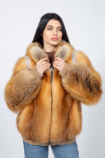 ΚΟΚΚΙΝΟ ΓΟΥΝΙΝΟ ΜΠΟΥΦΑΝ ΑΛΕΠΟΥ ΜΕ ΚΟΥΚΟΥΛΑ - Image 4