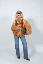 ΚΟΚΚΙΝΟ ΓΟΥΝΙΝΟ ΜΠΟΥΦΑΝ ΑΛΕΠΟΥ ΜΕ ΚΟΥΚΟΥΛΑ - Image 5