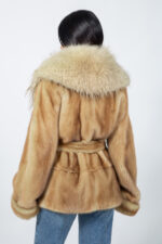 BEIGE MINK AND FOX FUR JACKET - Image 3