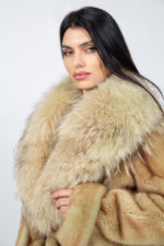 BEIGE MINK AND FOX FUR JACKET - Image 4