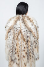 Μακρύ μπουφάν από γούνα λύγκα. - Image 4