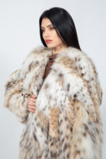 Μακρύ μπουφάν από γούνα λύγκα. - Image 5