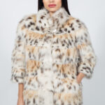 Κοντή γούνινη ζακέτα από λυγξ