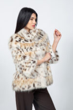 Κοντή γούνινη ζακέτα από λυγξ - Image 3