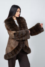 ANIMAL PRINT MINK AND CHINCHILLA FUR JACKET - Image 2