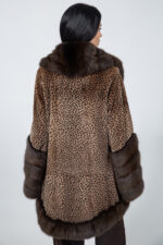 ANIMAL PRINT MINK AND CHINCHILLA FUR JACKET - Image 3