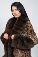 ANIMAL PRINT MINK AND CHINCHILLA FUR JACKET - Image 4
