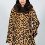 ANIMAL PRINT MINK FUR JACKET