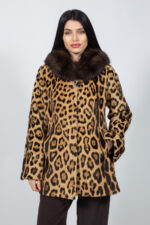 ANIMAL PRINT MINK FUR JACKET