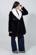 BLACK AND WHITE MINK FUR JACKET - Image 3