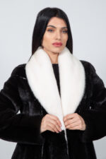 BLACK AND WHITE MINK FUR JACKET - Image 4