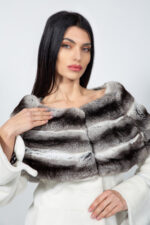 WHITE MINK AND CHINCHILLA FUR JACKET - Image 4