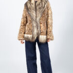 ANIMAL PRINT MINK FUR JACKET