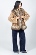 ANIMAL PRINT MINK FUR JACKET - Image 3