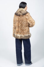ANIMAL PRINT MINK FUR JACKET - Image 4