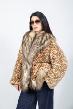 ANIMAL PRINT MINK FUR JACKET - Image 5