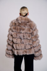 BEIGE FOX FUR JACKET - Image 2